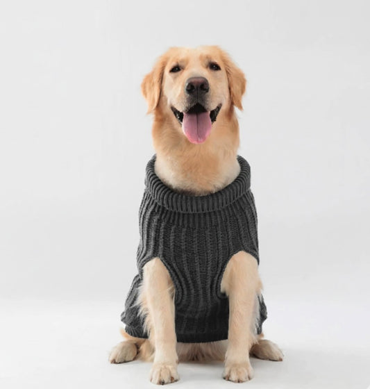Cozy Knitted Pet Sweater for Winter - Keep Your Dog Warm and Stylish