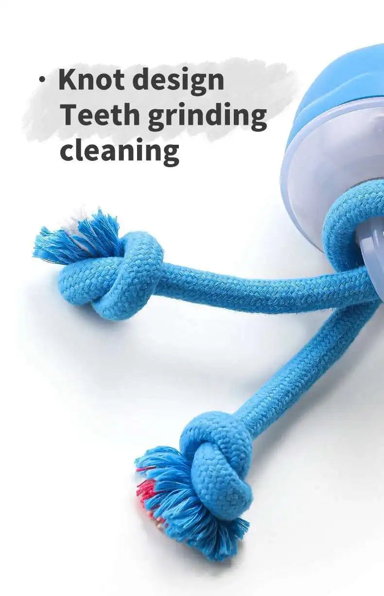 Automatic Moving Puppy Toy: Smart Interactive Ball with Chew Rope for Active Dogs