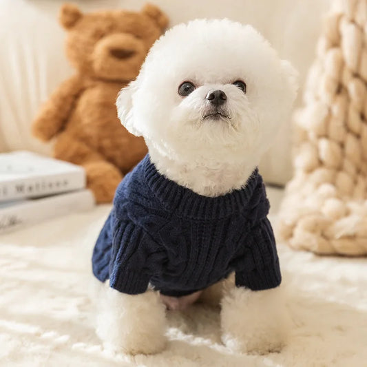 Ultra-Warm Pet Sweater with Long Sleeves: Knitted Dog Jumper for Maximum Comfort